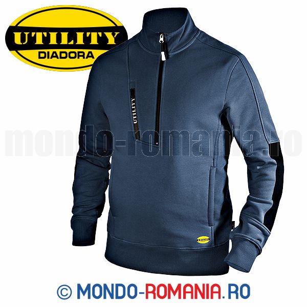 Jacheta DIADORA Sweatshirt HZ Litework bleumarin